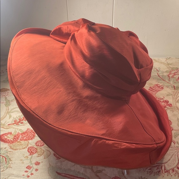 St. Julian Couture NY Wide-Brim Burnt Orange MCM Adjustable  display picture 1